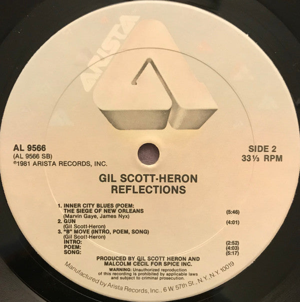 Gil Scott-Heron : Reflections (LP, Album, Hau)