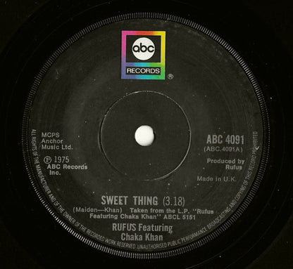 Rufus & Chaka Khan : Sweet Thing (7", Single)