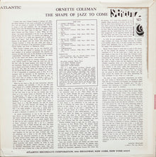 Ornette Coleman : The Shape Of Jazz To Come (LP, Album, RE, Pre)