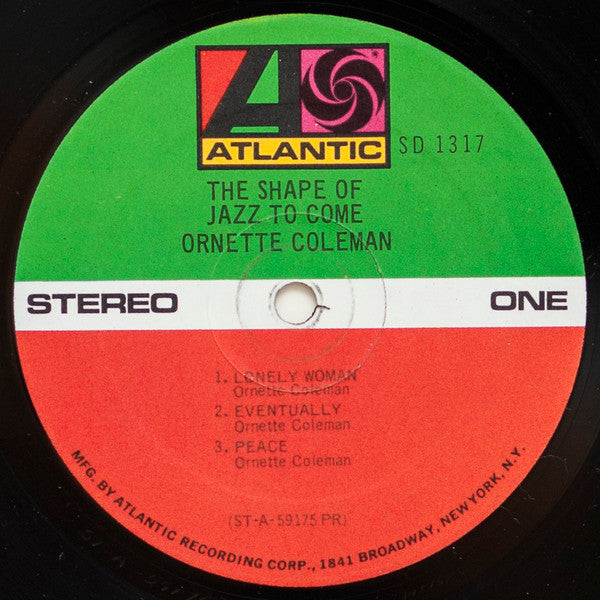 Ornette Coleman : The Shape Of Jazz To Come (LP, Album, RE, Pre)