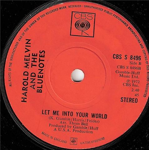 Harold Melvin And The Blue Notes : If You Don't Know Me By Now (7", Single)
