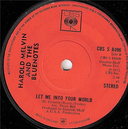 Harold Melvin And The Blue Notes : If You Don't Know Me By Now (7", Single)