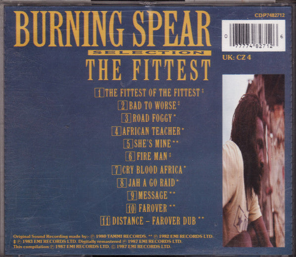 Burning Spear : The Fittest Selection (CD, Comp, RM)