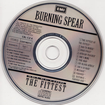 Burning Spear : The Fittest Selection (CD, Comp, RM)