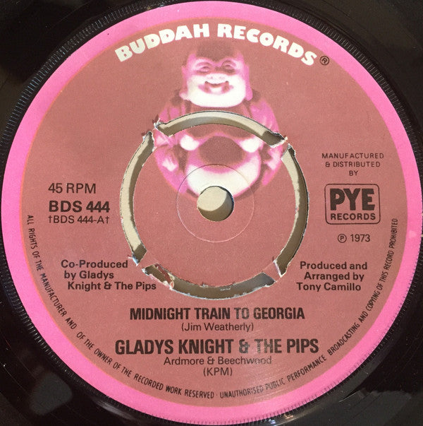 Gladys Knight & The Pips* : Midnight Train To Georgia (7", Single, 4-P)