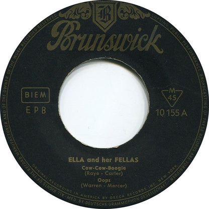 Ella* : Ella And Her Fellas (7", EP, Mono)