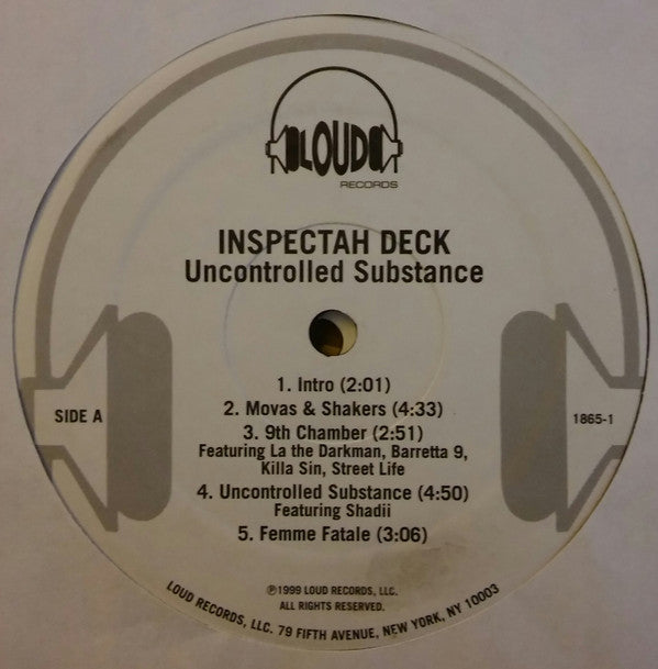 Inspectah Deck : Uncontrolled Substance (2xLP, Album)