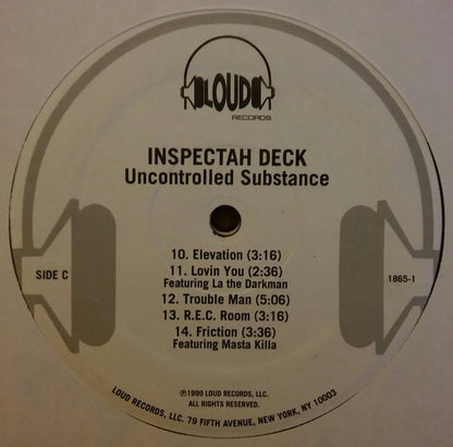 Inspectah Deck : Uncontrolled Substance (2xLP, Album)