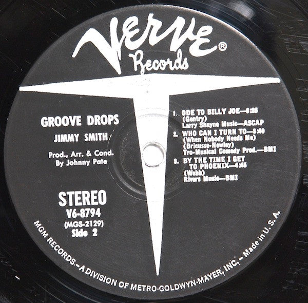 Jimmy Smith : Groove Drops (LP, Album)