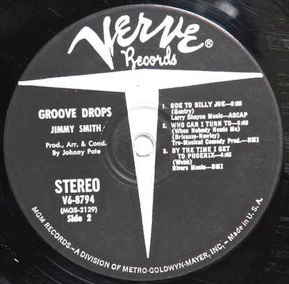 Jimmy Smith : Groove Drops (LP, Album)