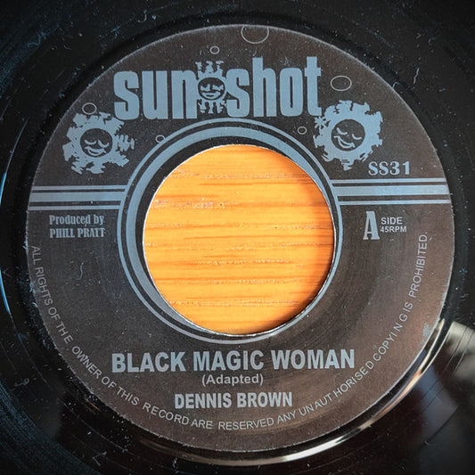 Dennis Brown : Black Magic Woman (7", RE, Bla)