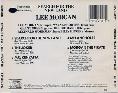 Lee Morgan : Search For The New Land (CD, Album, RE)