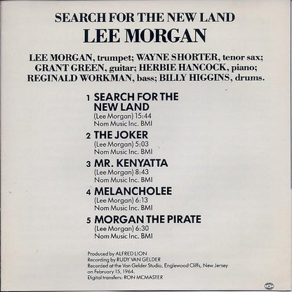 Lee Morgan : Search For The New Land (CD, Album, RE)