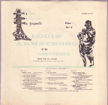 Louis Armstrong : At The Cresendo Vol 2, Part 3 (7", EP)