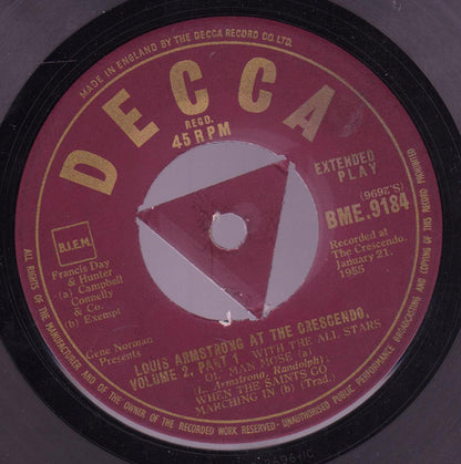 Louis Armstrong : At The Cresendo Vol 2, Part 3 (7", EP)