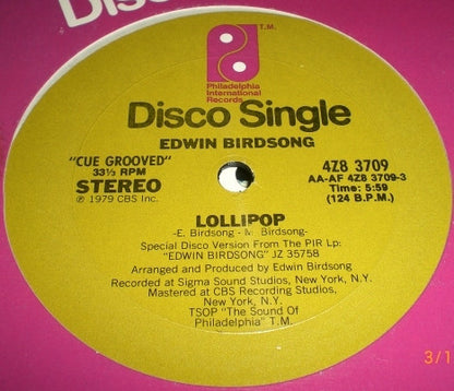 Edwin Birdsong : Lollipop (12")