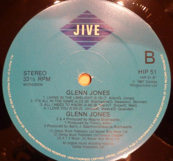 Glenn Jones : Glenn Jones (LP, Album)