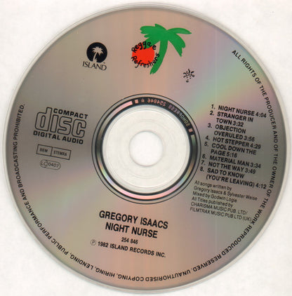 Gregory Isaacs : Night Nurse (CD, Album, RE)