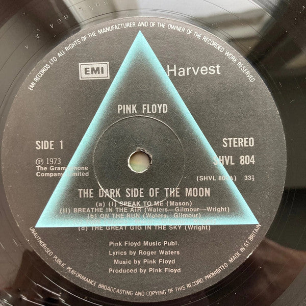 Pink Floyd : The Dark Side Of The Moon (LP, Album, RP, 4th)
