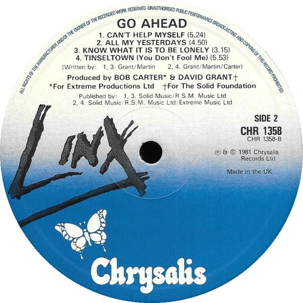 Linx : Go Ahead (LP, Album)