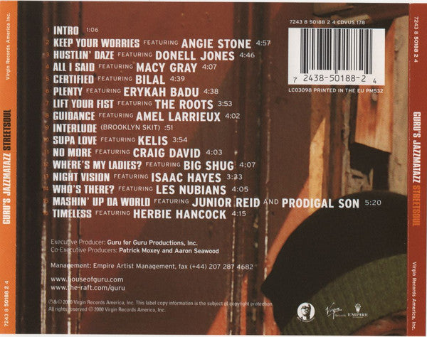 Guru : Guru's Jazzmatazz Streetsoul (CD, Album)