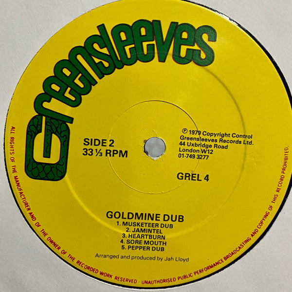 The Revolutionaries : Goldmine Dub (LP, Album)