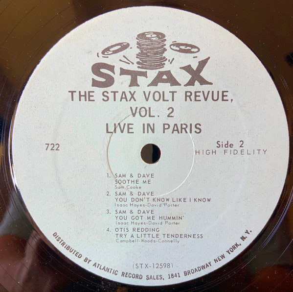 Various : The Stax / Volt Revue Volume 2  Live In Paris (LP, Album, Mono, lar)