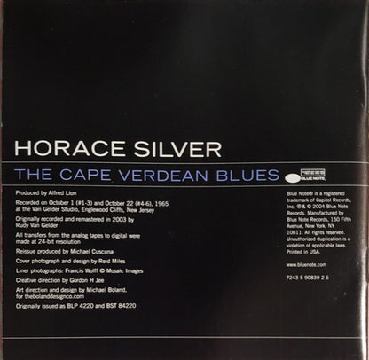 The Horace Silver Quintet Plus J.J. Johnson : The Cape Verdean Blues (CD, Album, RE, RM)