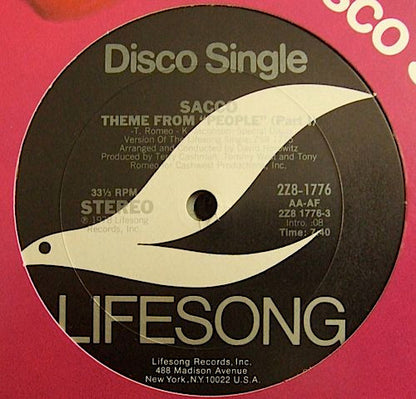 Lugee Sacco : Theme From People  (12")