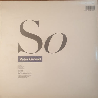 Peter Gabriel : So (LP, Album, Cop)