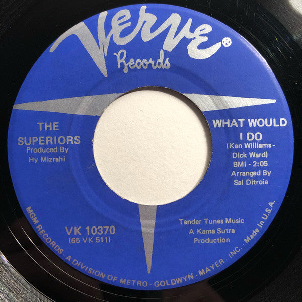 The Superiors : What Would I Do / Tell Me To Go (7", Single)