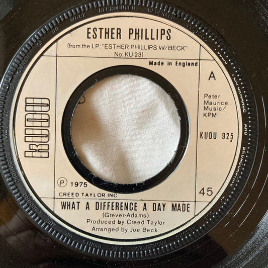 Esther Phillips : What A Difference A Day Made (7", Single, Lar)