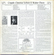 Cripple Clarence Lofton & Walter Davis : Cripple Clarence Lofton & Walter Davis (LP, Comp, Mono)