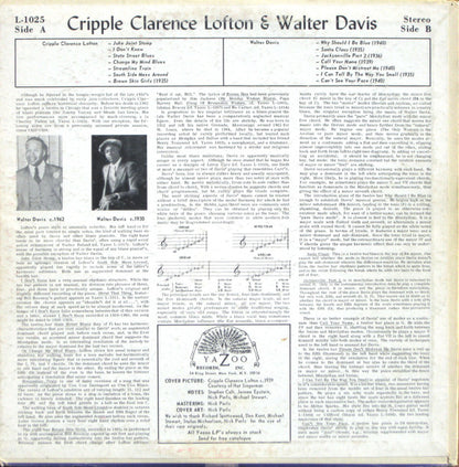 Cripple Clarence Lofton & Walter Davis : Cripple Clarence Lofton & Walter Davis (LP, Comp, Mono)