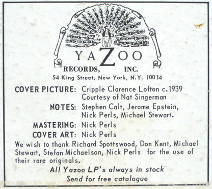 Cripple Clarence Lofton & Walter Davis : Cripple Clarence Lofton & Walter Davis (LP, Comp, Mono)