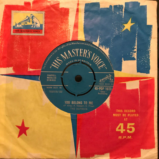 The Duprees : You Belong To Me / Take Me As I Am (7", Single, Mono)