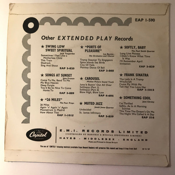 Frank Sinatra / Ray Anthony : Melody Of Love (7", EP, RE, 4 P)