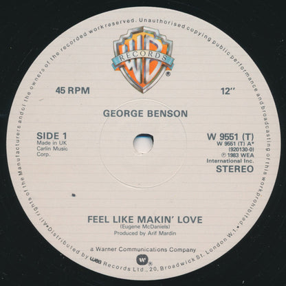 George Benson : Feel Like Makin' Love (12")