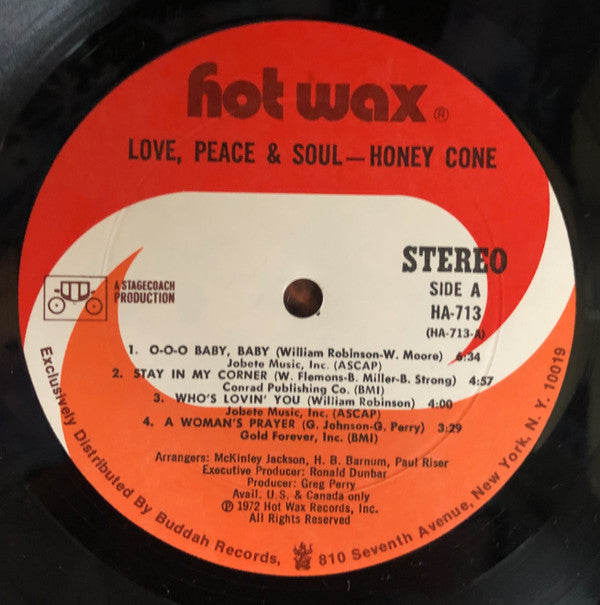 Honey Cone : Love, Peace & Soul (LP, Album, Mon)