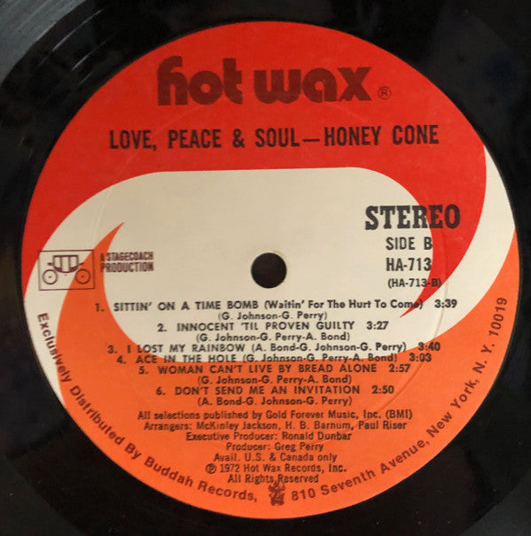 Honey Cone : Love, Peace & Soul (LP, Album, Mon)