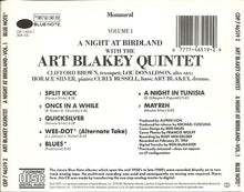 Art Blakey Quintet : A Night At Birdland • Volume 1 (CD, Album, Mono, RE)