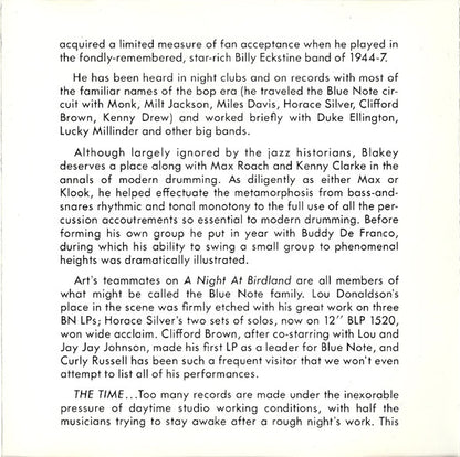 Art Blakey Quintet : A Night At Birdland • Volume 1 (CD, Album, Mono, RE)