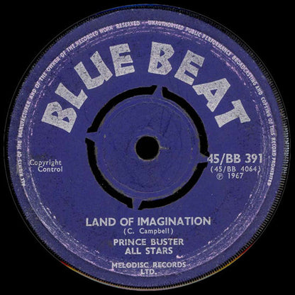 Prince Buster's All Stars : Land Of Imagination / The Barrister (The Appeal) (7", Single)