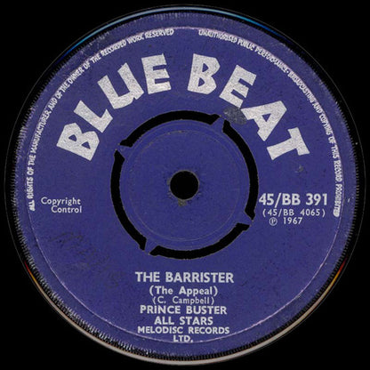 Prince Buster's All Stars : Land Of Imagination / The Barrister (The Appeal) (7", Single)
