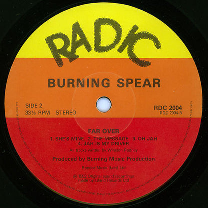 Burning Spear : Farover (LP, Album)