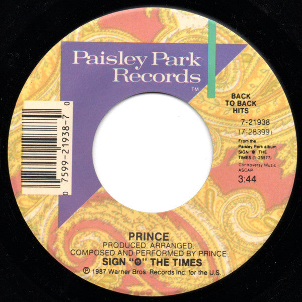 Prince : Sign "O" The Times / U Got The Look (7")