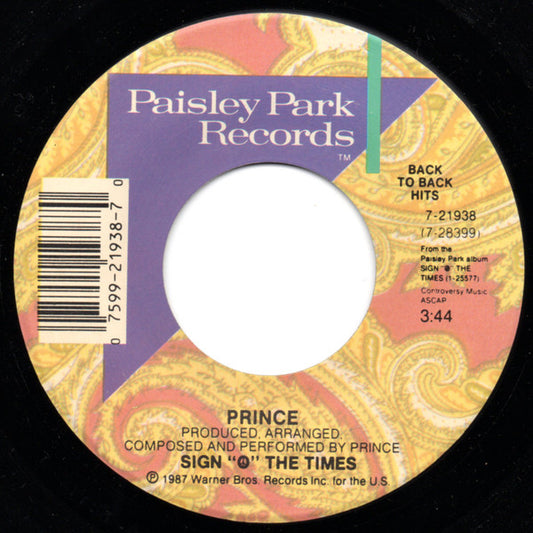 Prince : Sign "O" The Times / U Got The Look (7")