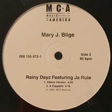 Mary J. Blige Featuring Ja Rule : Rainy Dayz (12")