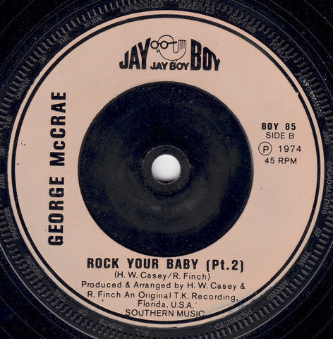 George McCrae : Rock Your Baby (7", Single, Inj)