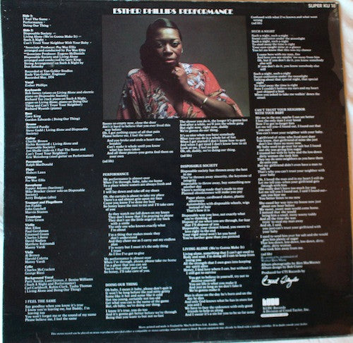 Esther Phillips : Performance (LP, Album)